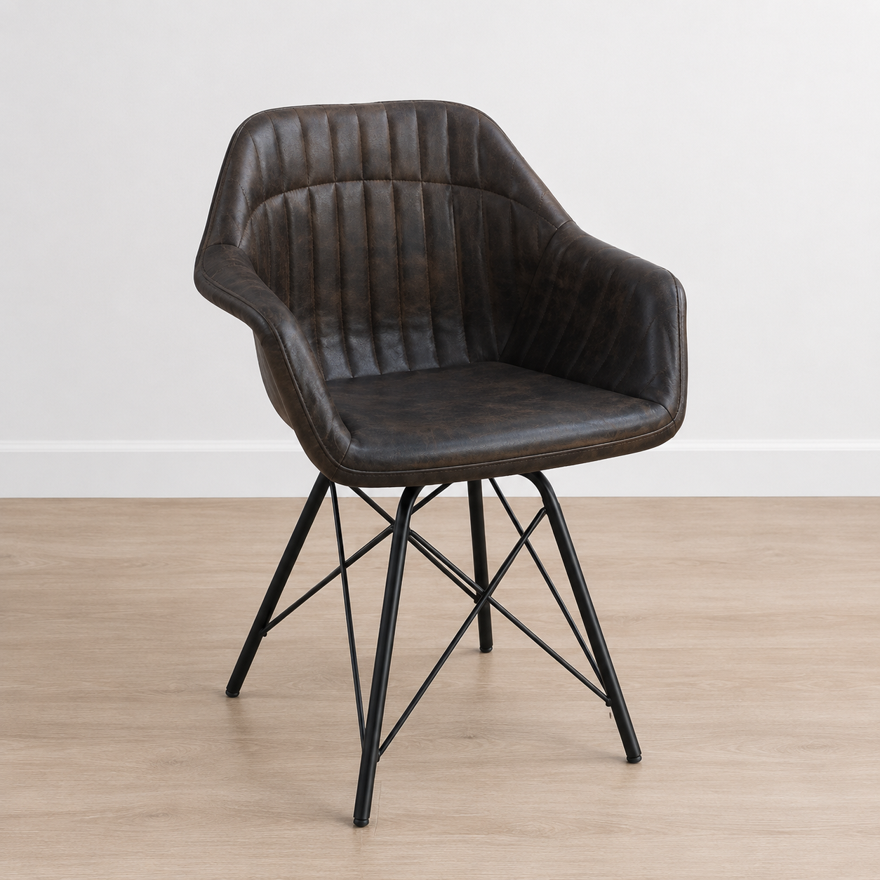 Dining chair Tulsa grey 80cm - 61 x 49 x 80 cm - SKU M-18008