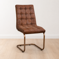 Leather Chair In Opper Finish - 46 x 60 x 93 cm - SKU M-6204