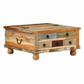 Wooden Coffee Table - 70 x 70 x 38 cm - SKU KCH-2022-003