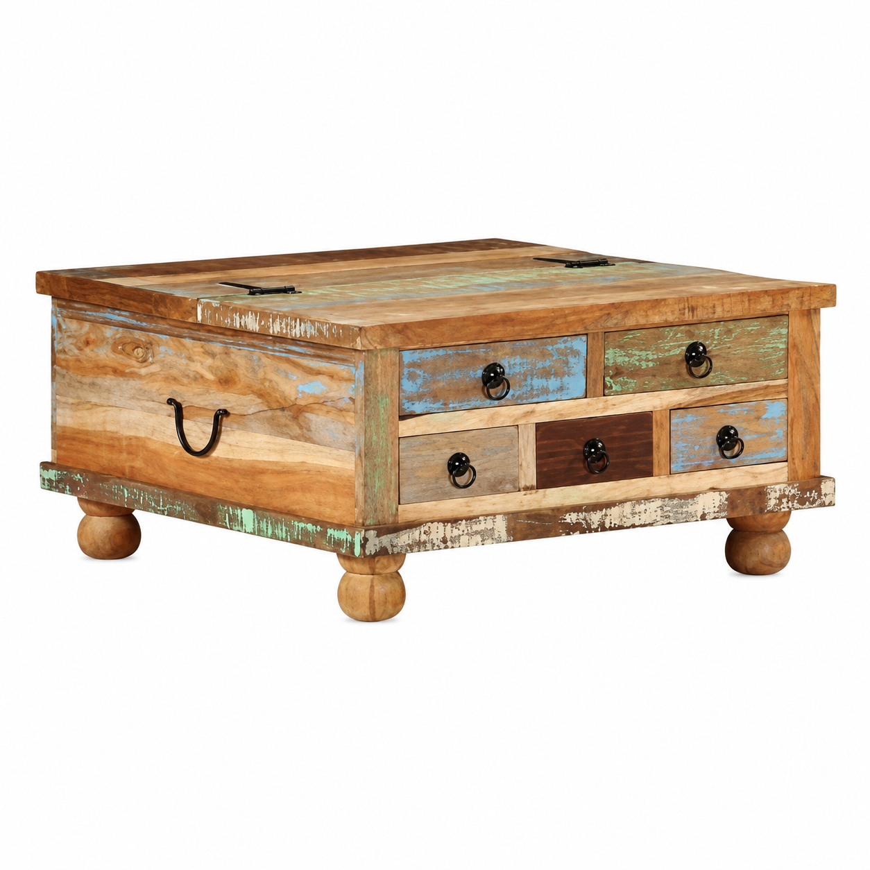 Wooden Coffee Table - 70 x 70 x 38 cm - SKU KCH-2022-003