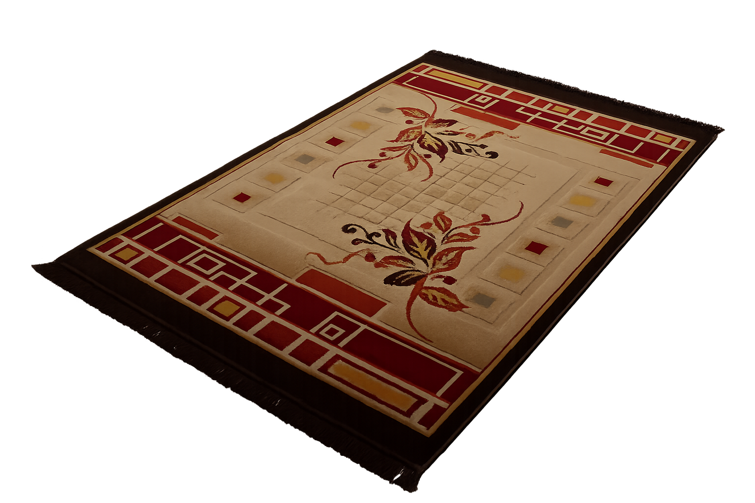 Poly Webteppich Kilim rouzan Braun
