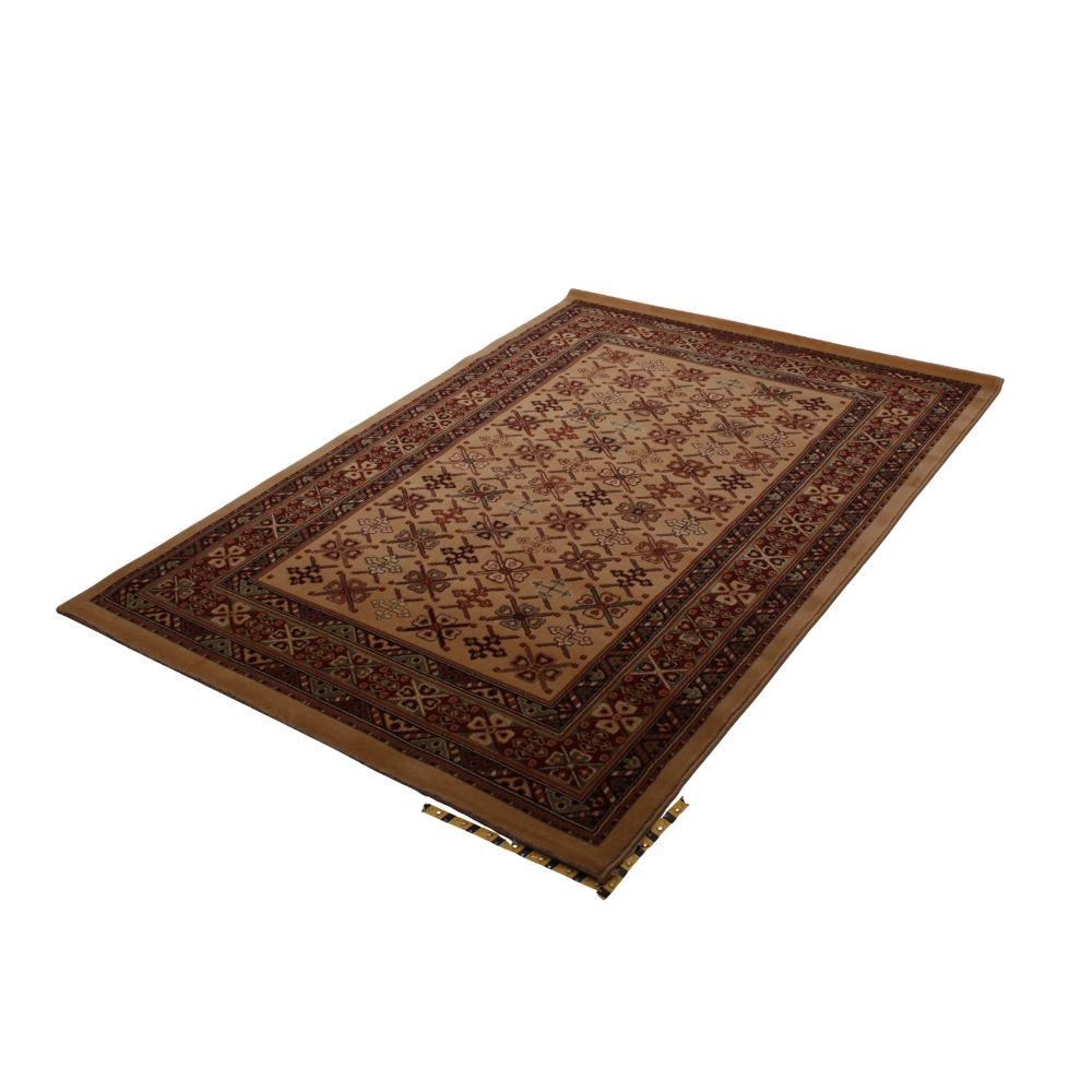 Herat Webteppich – Beige / Rost