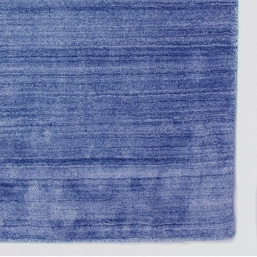 Handwoven Viscose Carpet - Blue 22